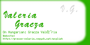 valeria gracza business card